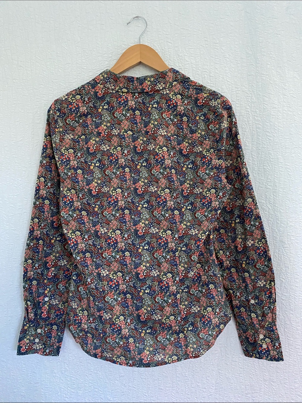 J. Crew Liberty Fabric Floral Button-Down Shirt in Navy Multi - Picture 4 of 10